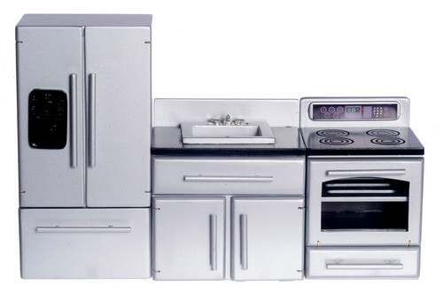 Kitchen Appliance Set 3pc Silver