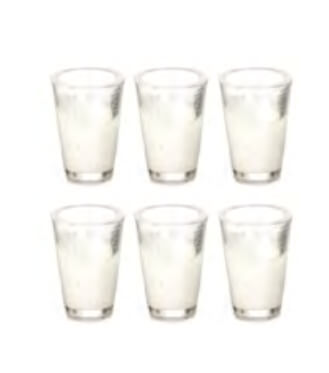 Glass of Milk 6pc
