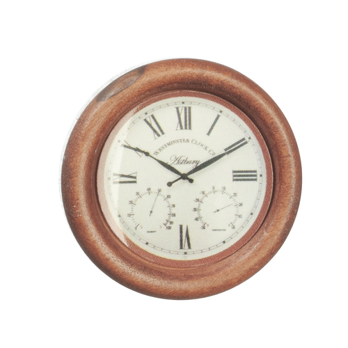Roman Numeral Wooden Wall Clock