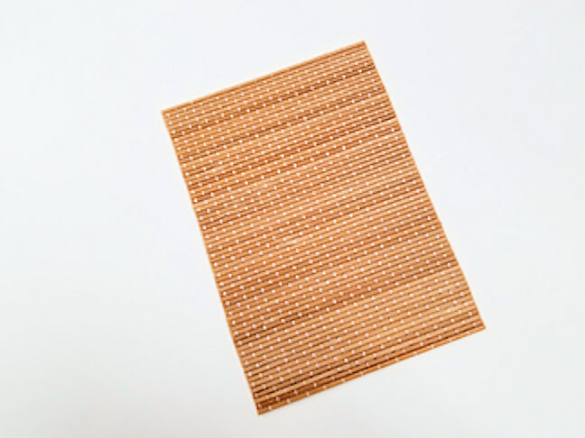 Bamboo Woven Mat / Rug 5 x 7in