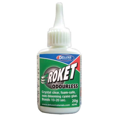 Roket Odourless Clear Cyano Glue - Deluxe Materials