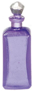 Fancy Purple Vanity Bottles Plastic 12pc