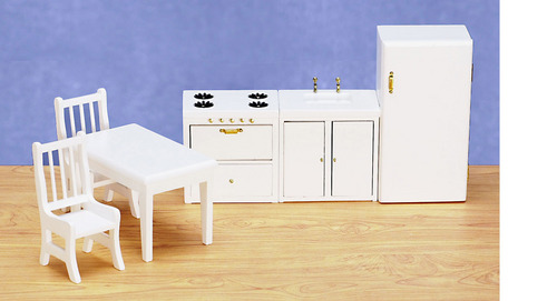 Modern Kitchen Set - White - 6pc