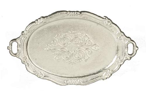 Oval Metal Tray w/ Handles