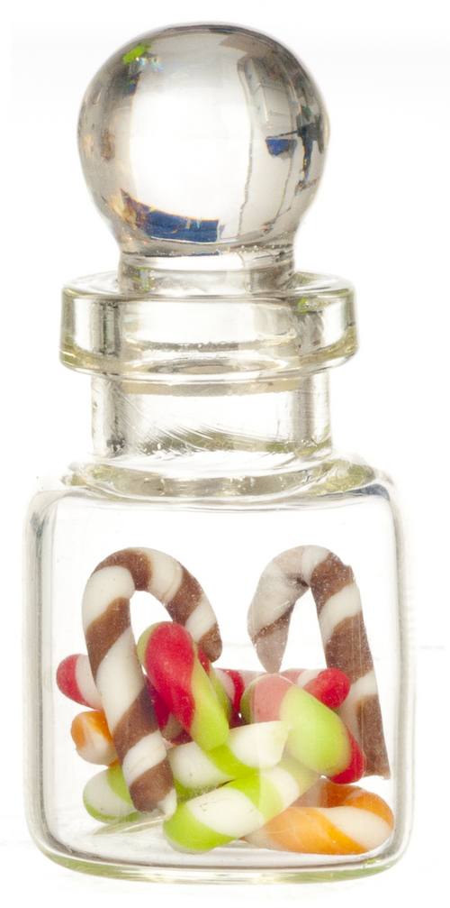 Candy Canes in Jar