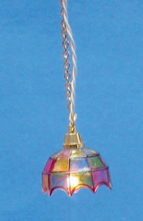 1/2in Scale 12v Tiffany Hanging Lamp DISCONTINUED