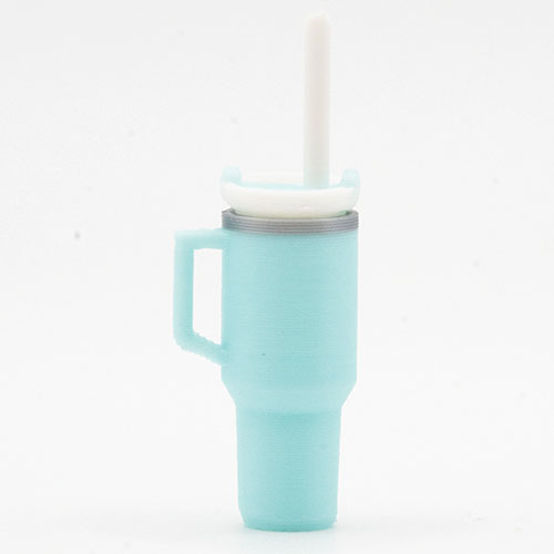 (image for) Tumbler with Removable Lid and Straw, Light Blue