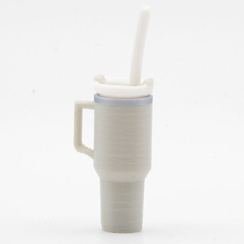 (image for) Tumbler with Removable Lid and Straw, Gray
