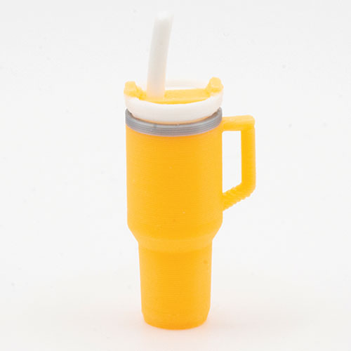 (image for) Tumbler with Removable Lid and Straw, Orange