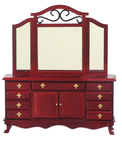 (image for) Mahogany Dresser w/ Mirror