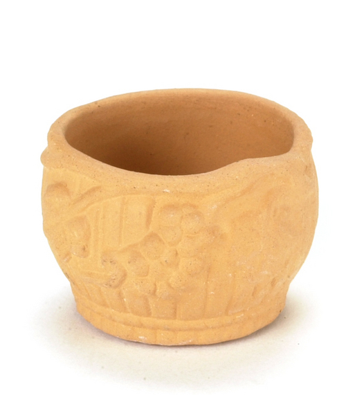 Fancy Round Clay Flower Pot