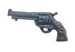 Western Revolver Handgun w/ Dark Grip