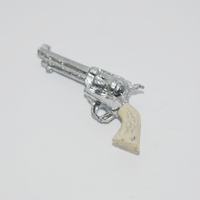 Western Style Revolver Chrome w/ Ivory Grip
