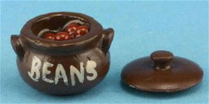 Filled Bean Pot w/ Lid