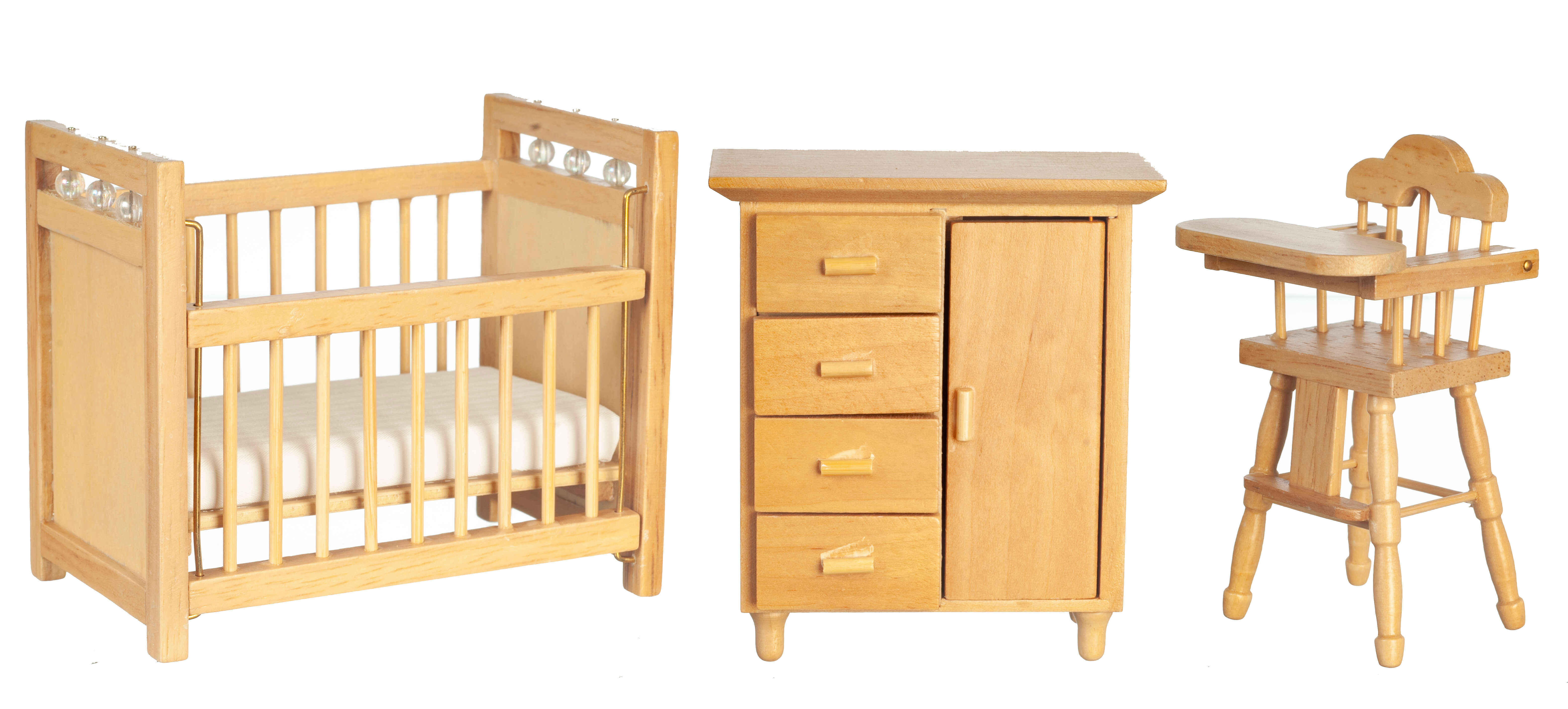 Nursery Furniture Set - Oak - 3pc