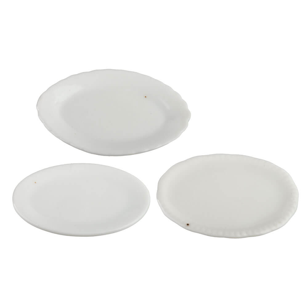 Large Oval Platter - White 3pc