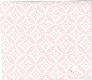 (image for) Pink & White Diamond Circle Wallpaper PP 3pc