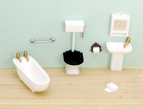 1/4in Scale Bathroom Set 8pc
