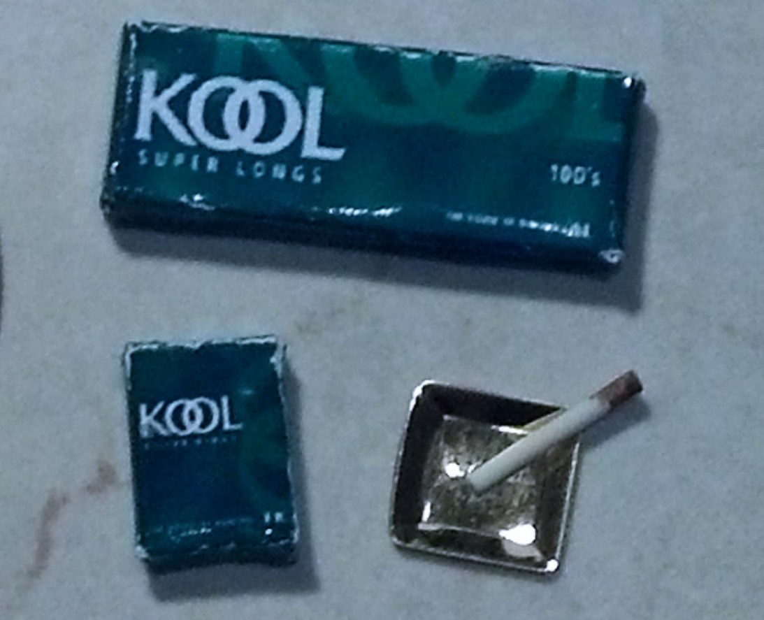 Carton & Pack of Kool Cigarettes w/ Ashtray