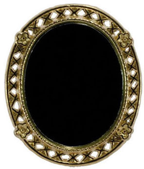 Oval Victorian Gold Mirror