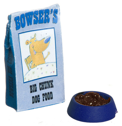 Dog Food Bag w/ Filled Bowl