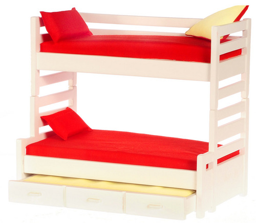 White Trundle Bunk Bed