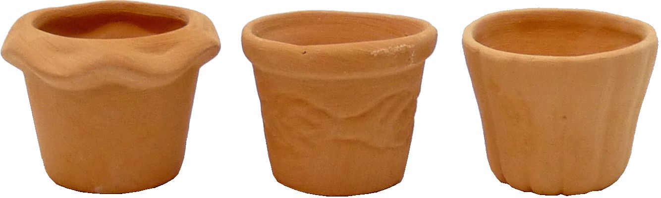 Clay Pots 3pc