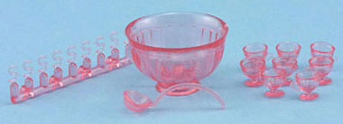 Punch Bowl Set - Pink