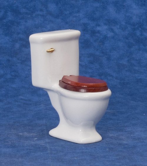 White Toilet w/ Toilet Seat