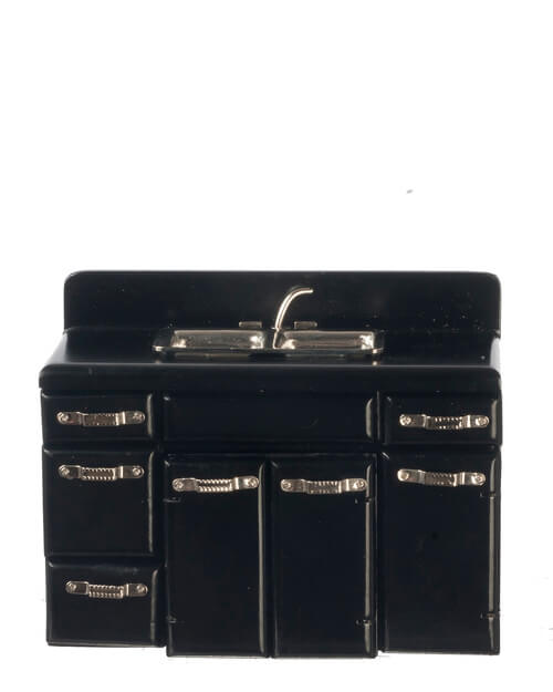 1950s Sink Cabinet - Black