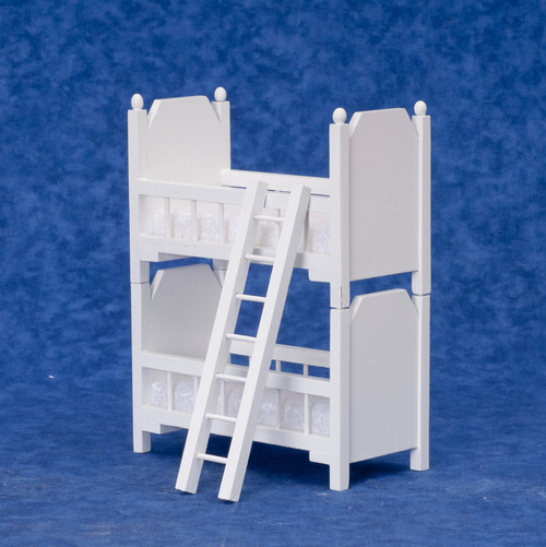 Bunk Bed w/ Ladder - White