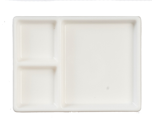 Cafeteria Style Lunch Tray White