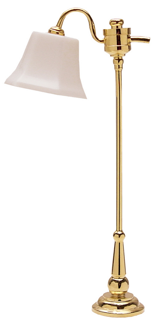 Brass Downbridge Floor Lamp 12v