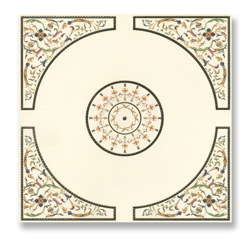 Ceiling Mosaic Floral Panel 34818