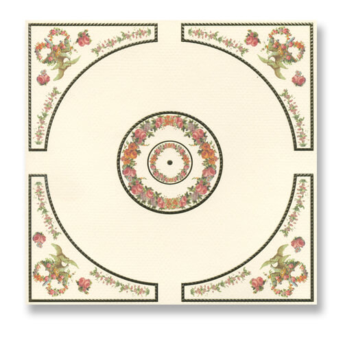 (image for) Ceiling Mosaic Floral Panel 34822