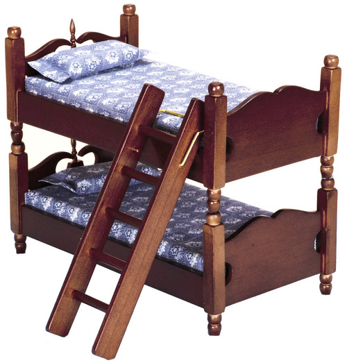 Walnut Bunk Bed w/ Ladder
