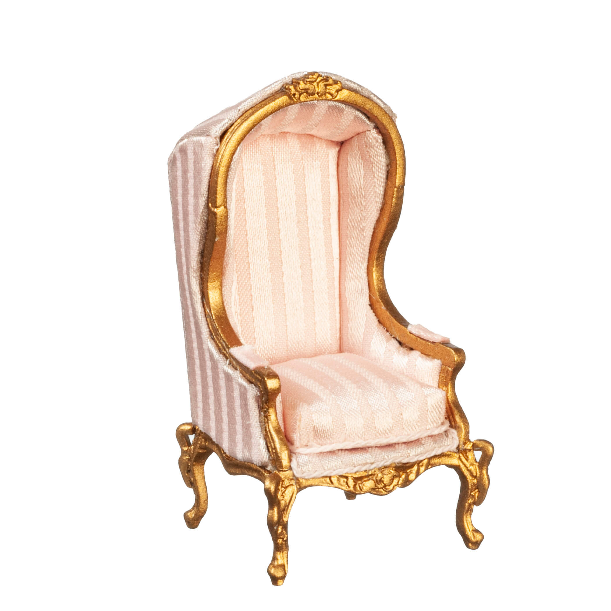 1/2in Scale Hooded Armchair Gold B