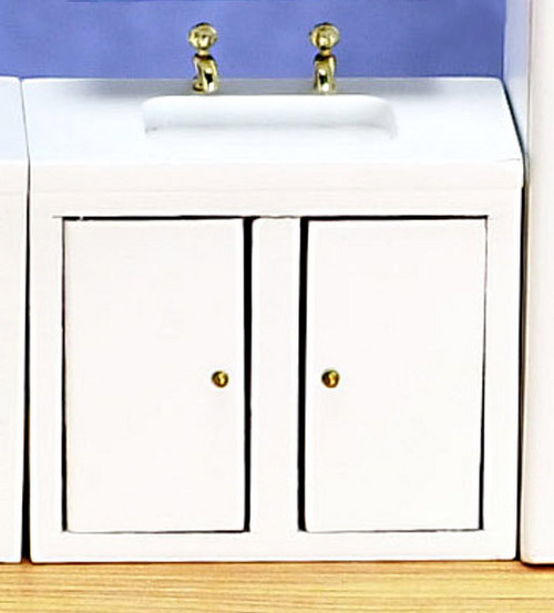 Modern White Kitchen Sink Cabinet
