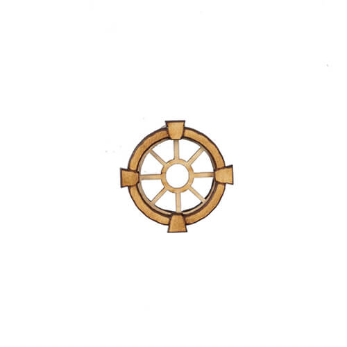 (image for) 1/2in Scale Round Window - Keystone Trim