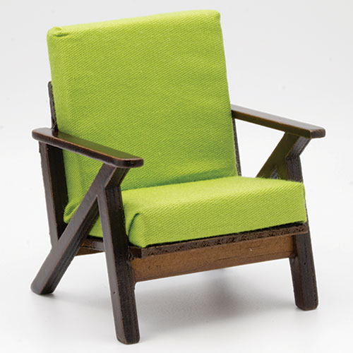 (image for) Mid Century Armchair Accent Chair - Lime Green