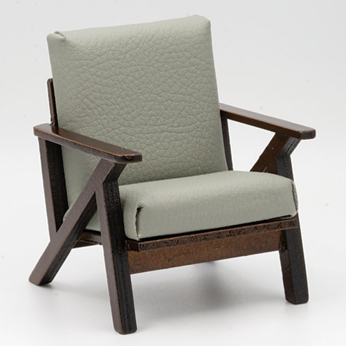 (image for) Mid Century Armchair Accent Chair - Light Gray