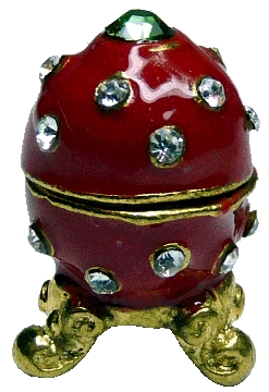 Imperial Jeweled Egg Red
