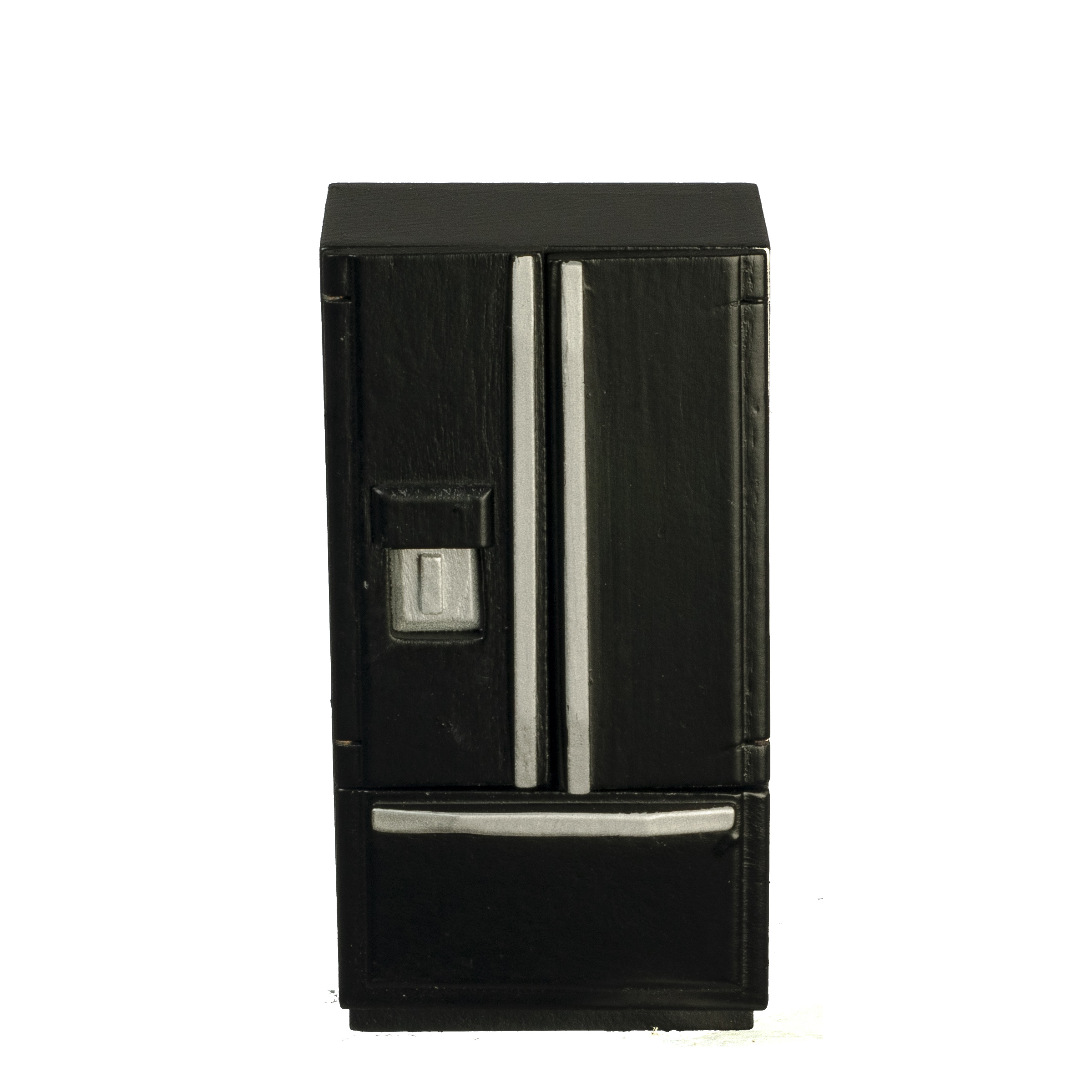 Modern Refrigerator Freezer on Bottom - Black