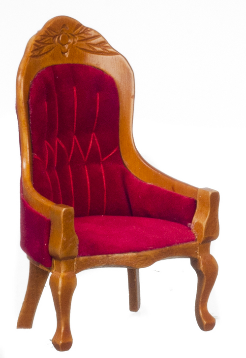 Burgundy Victorian Lady's Chair