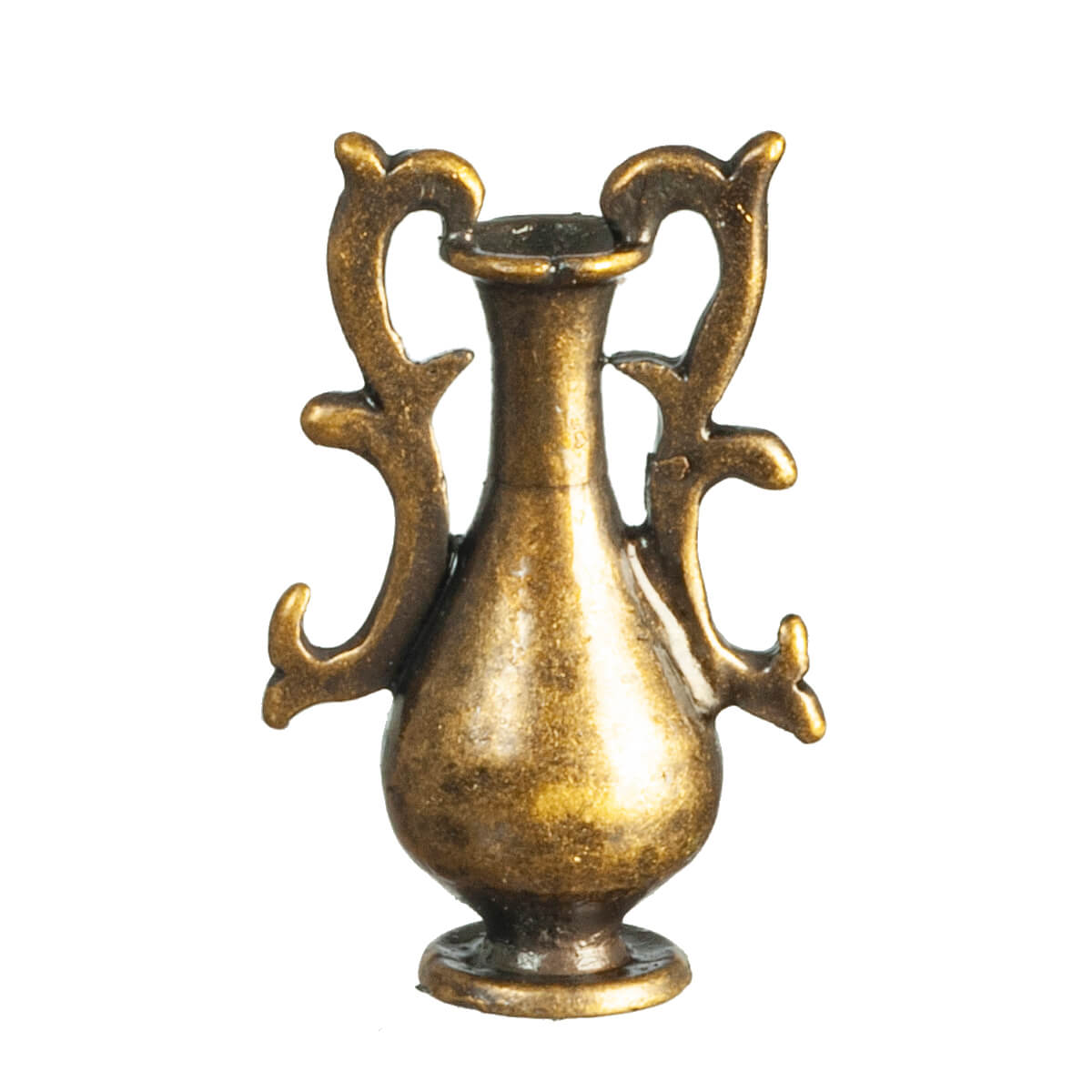 Fancy Handled Vase - Antique Brass 2pc