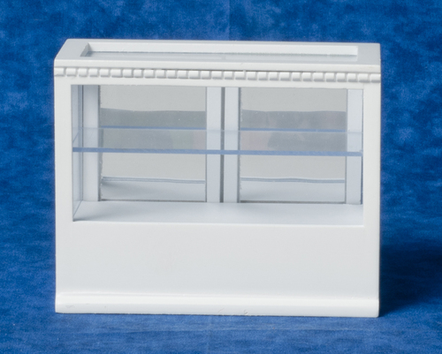 Rectangular Display Cabinet - White
