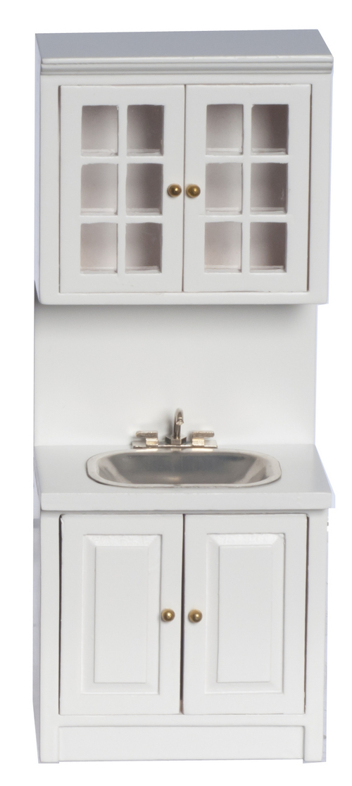White Kitchen Cabinet w/ Sink