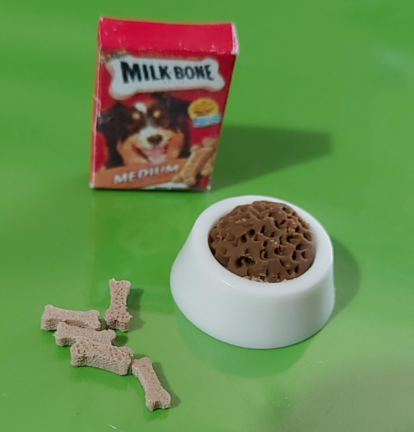 Box of Milkbones Dog Biscuits - Food Bowl & Loose Bones