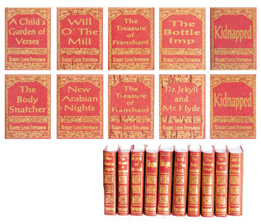 (image for) Stevenson, Robert Louis Books, 10pc