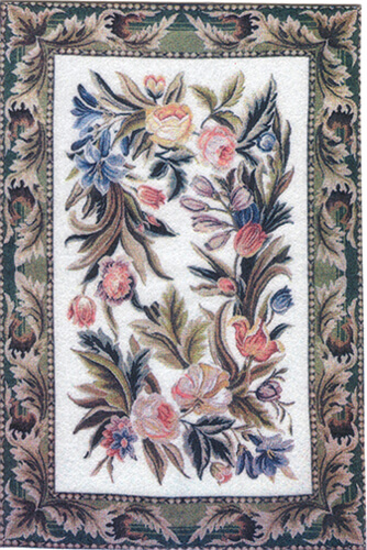 Floral Leaf Printed Rug